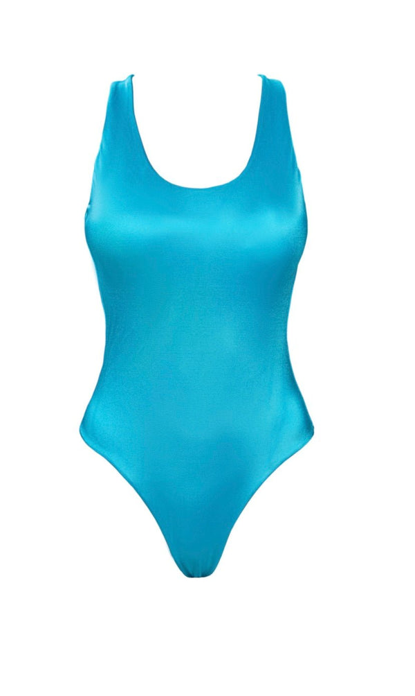 Turquoise Sunset Mirage One Piece Swimwear - YA OMRI SWIMWEAR