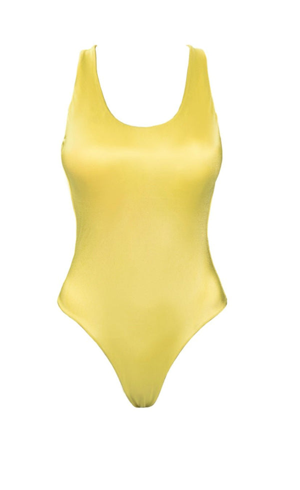 Yellow Sunset Mirage One Piece Swimwear - YA OMRI SWIMWEAR